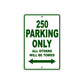 250 Motorcycle Bike Parking Only All Others Will Be Towed Sign Plate