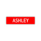 Ashley Street Sign Children Name Room Plate