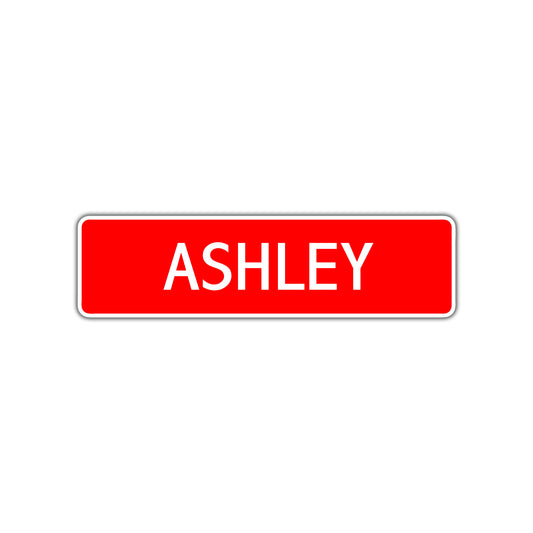 Ashley Street Sign Children Name Room Plate