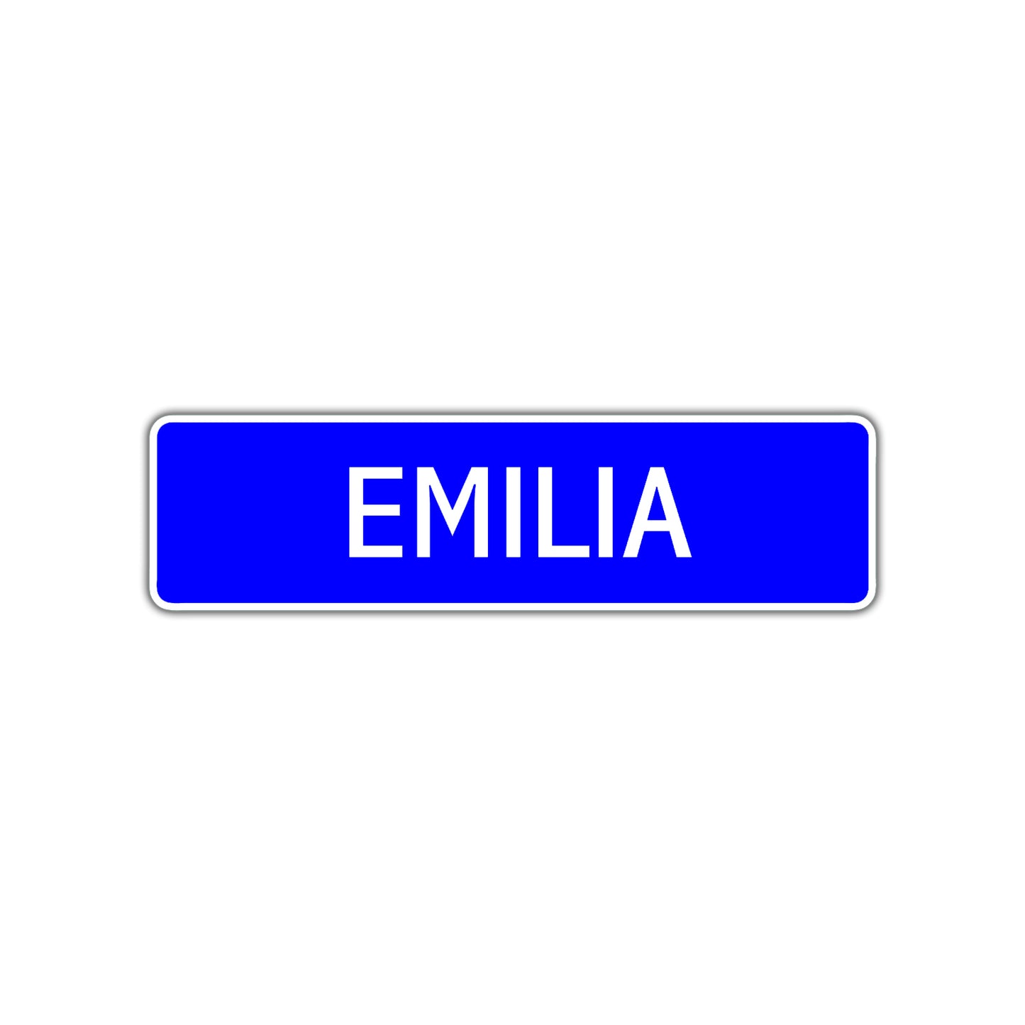 Emilia  Street Sign Children Name Room Plate
