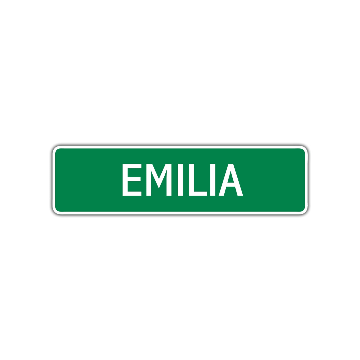Emilia  Street Sign Children Name Room Plate