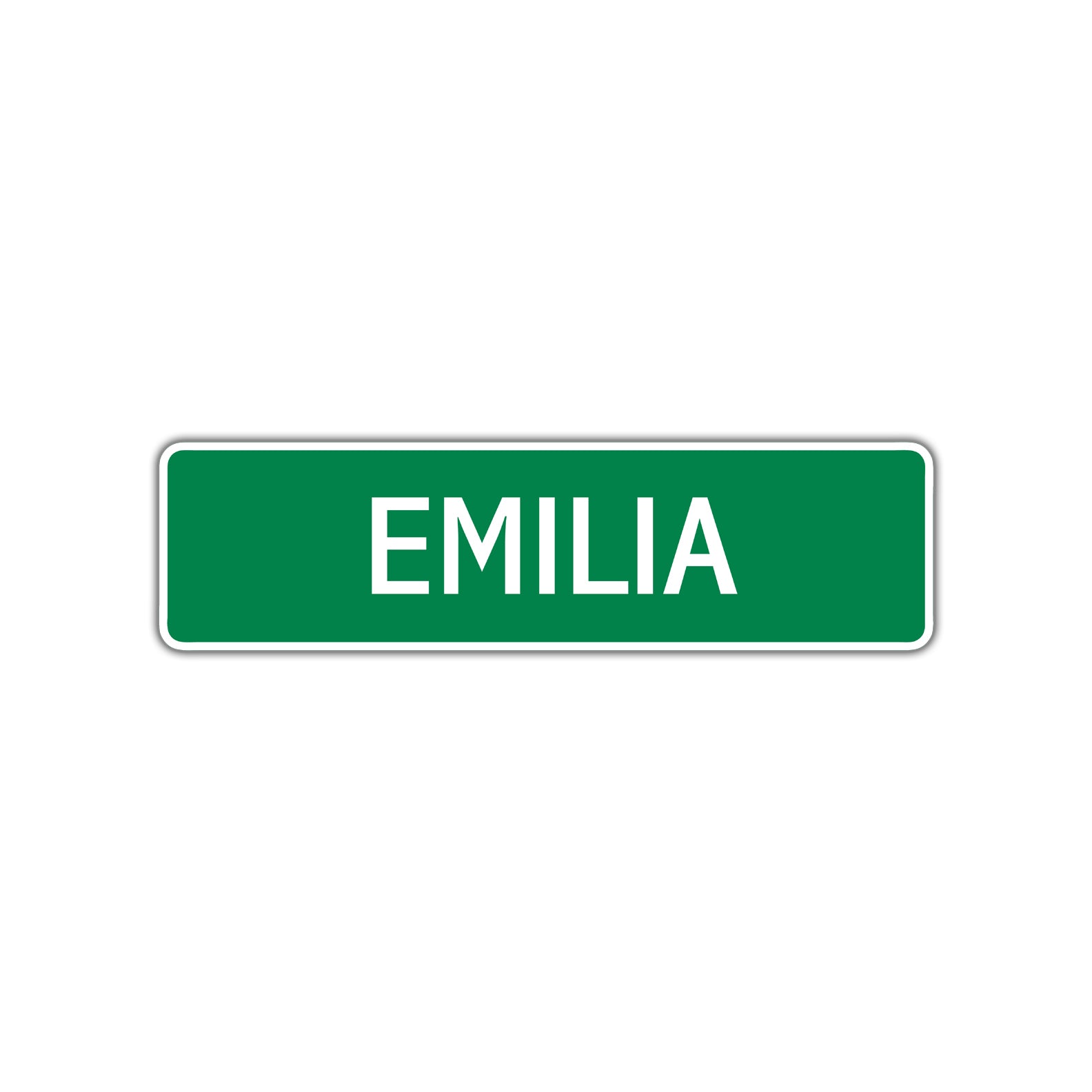 Emilia  Street Sign Children Name Room Plate