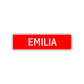 Emilia  Street Sign Children Name Room Plate