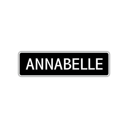 Annabelle Street Sign Children Name Room Plate