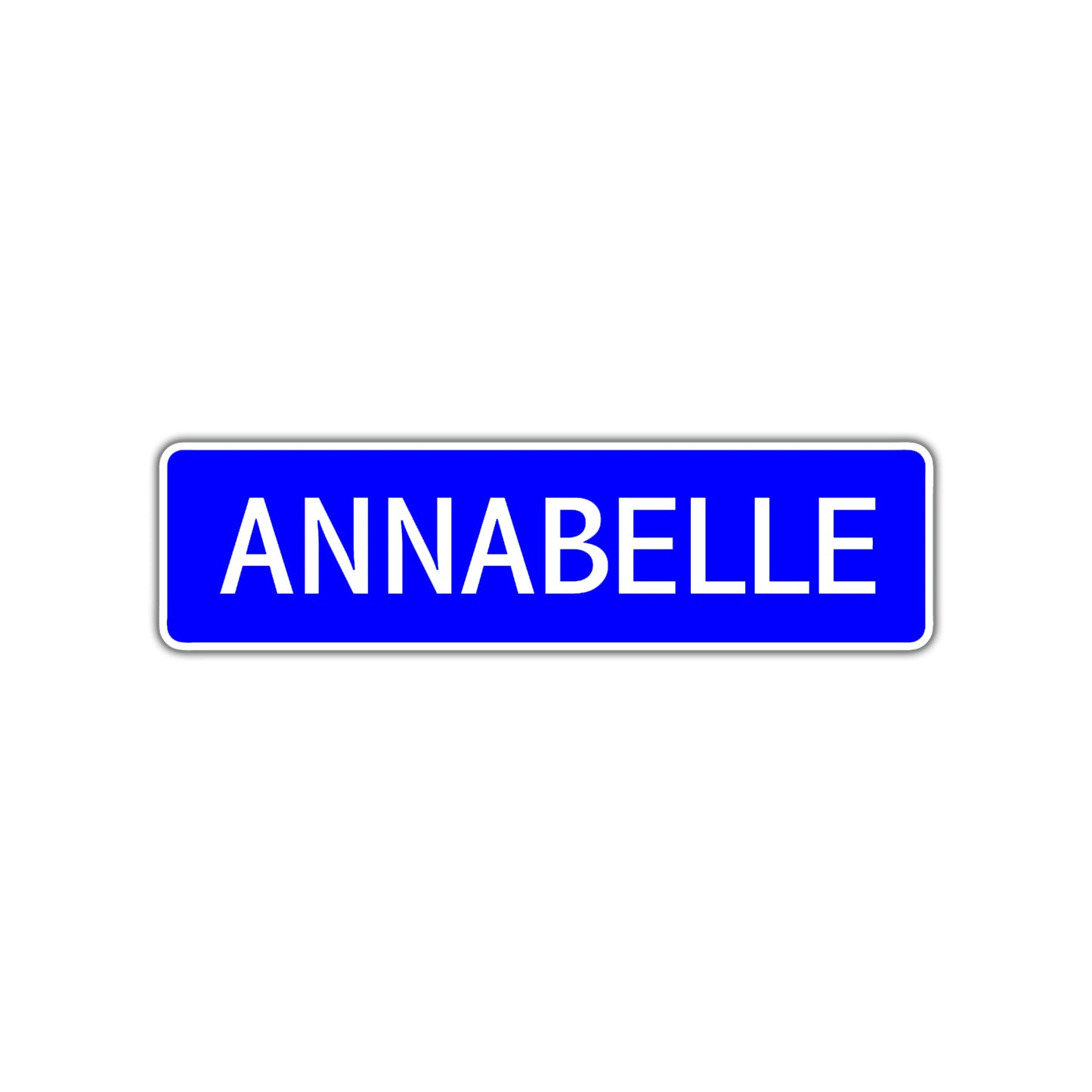 Annabelle Street Sign Children Name Room Plate