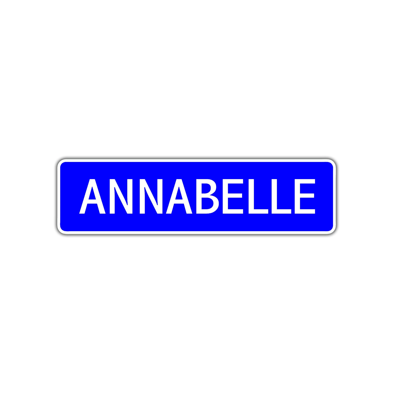 Annabelle Street Sign Children Name Room Plate