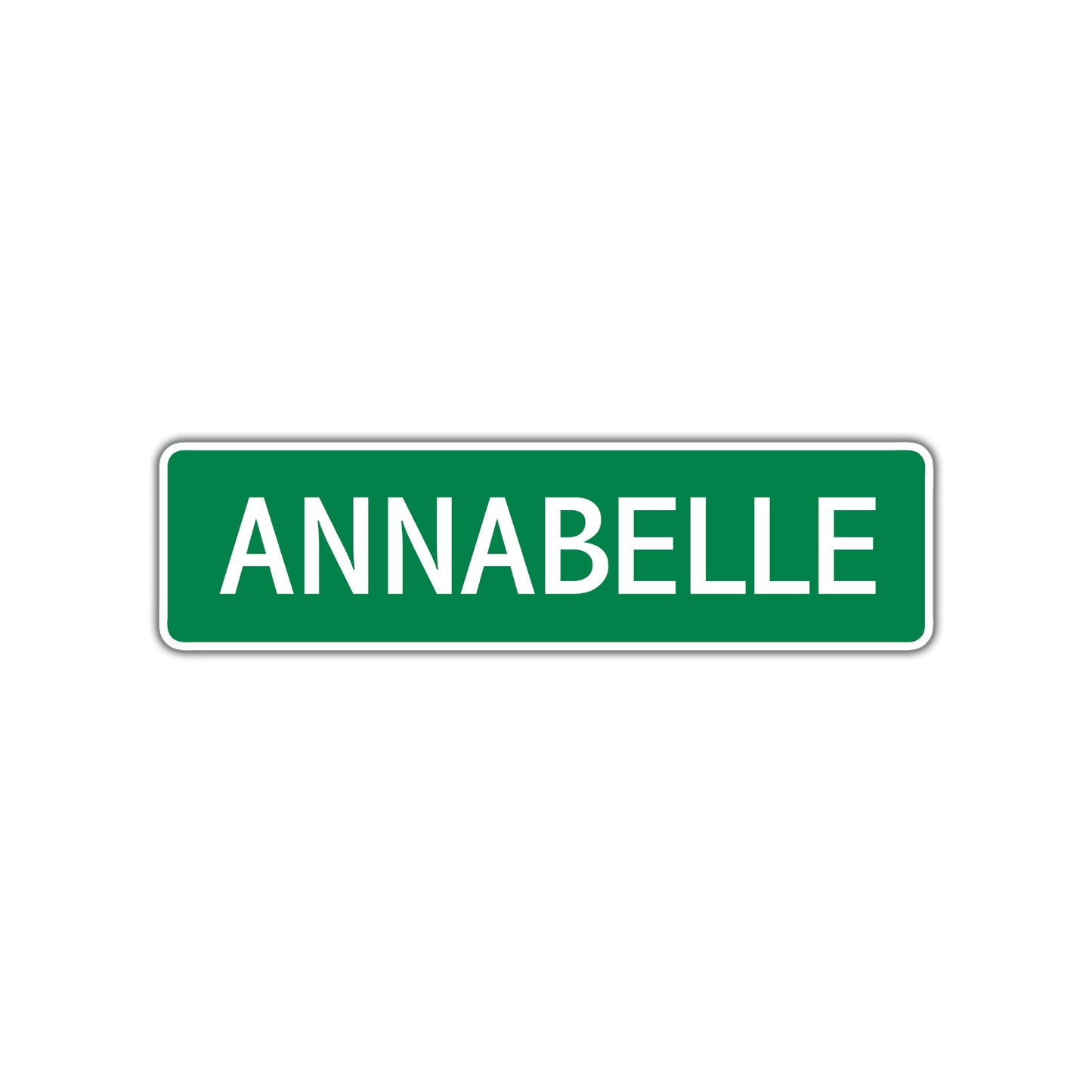Annabelle Street Sign Children Name Room Plate