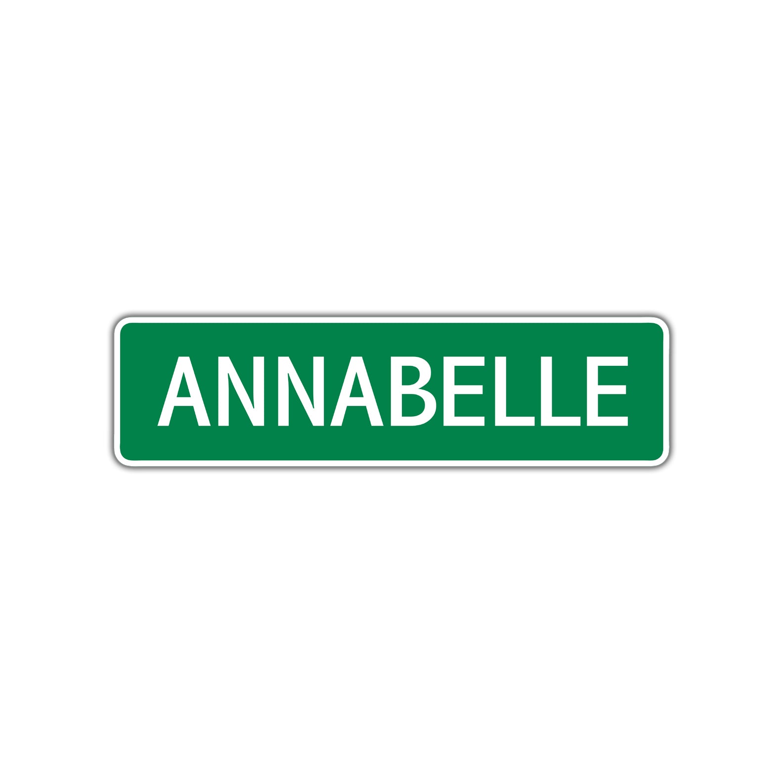 Annabelle Street Sign Children Name Room Plate