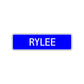 Rylee Street Sign Children Name Room Plate