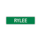 Rylee Street Sign Children Name Room Plate