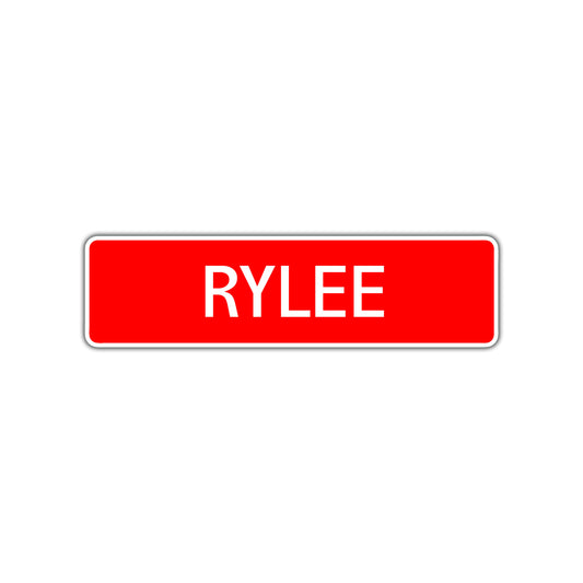 Rylee Street Sign Children Name Room Plate