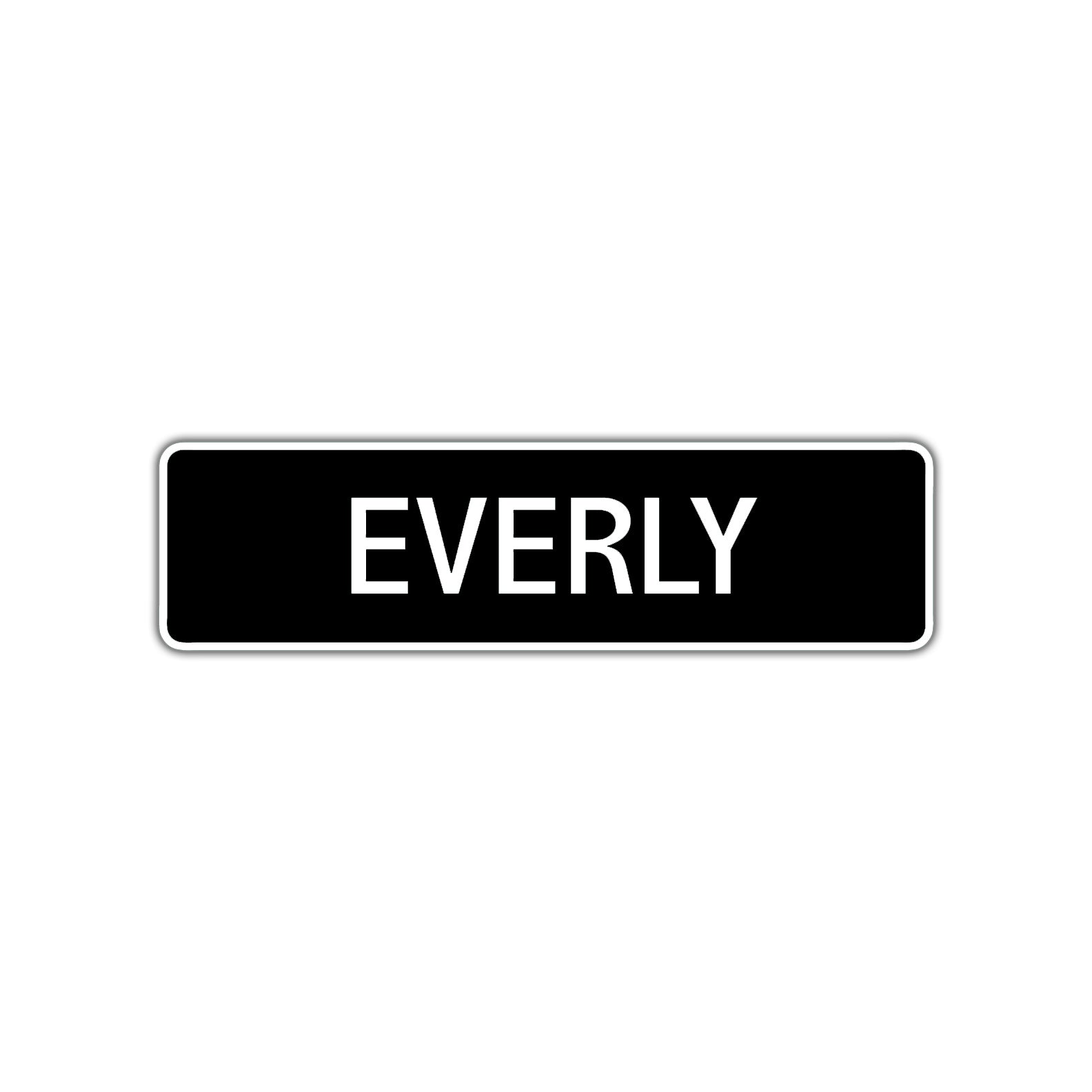Everly Street Sign Children Name Room Plate