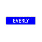 Everly Street Sign Children Name Room Plate