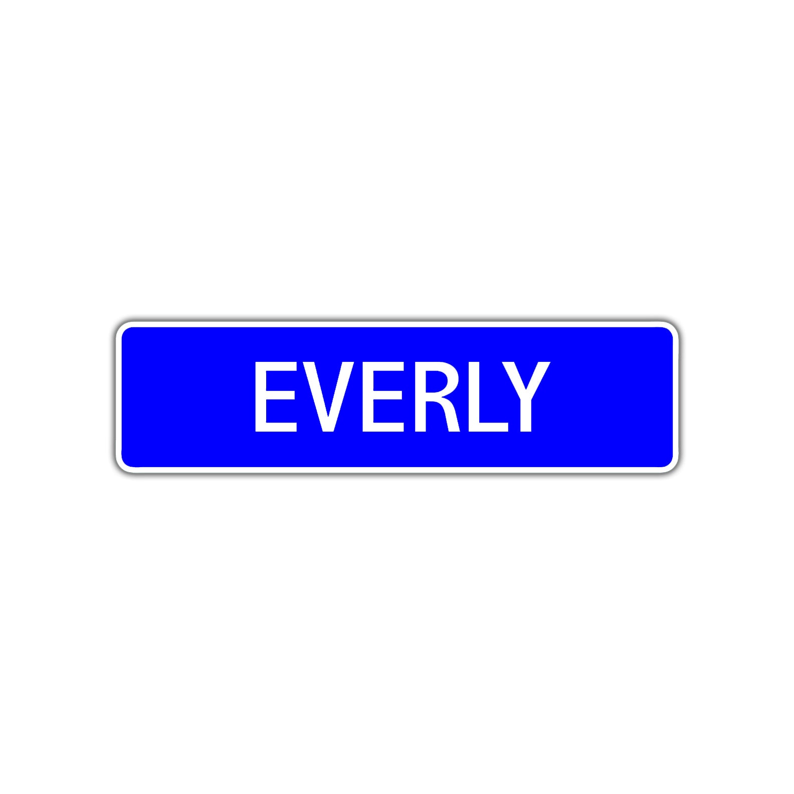 Everly Street Sign Children Name Room Plate