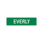 Everly Street Sign Children Name Room Plate
