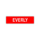 Everly Street Sign Children Name Room Plate