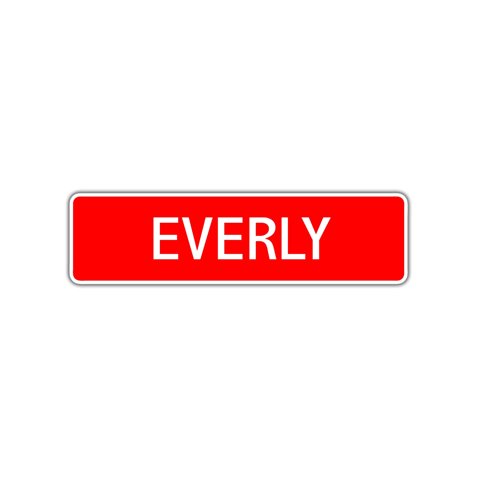 Everly Street Sign Children Name Room Plate