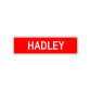 Hadley Street Sign Children Name Room Plate