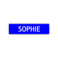 Sophie Street Sign Children Name Room Plate