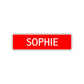 Sophie Street Sign Children Name Room Plate