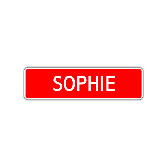 Sophie Street Sign Children Name Room Plate