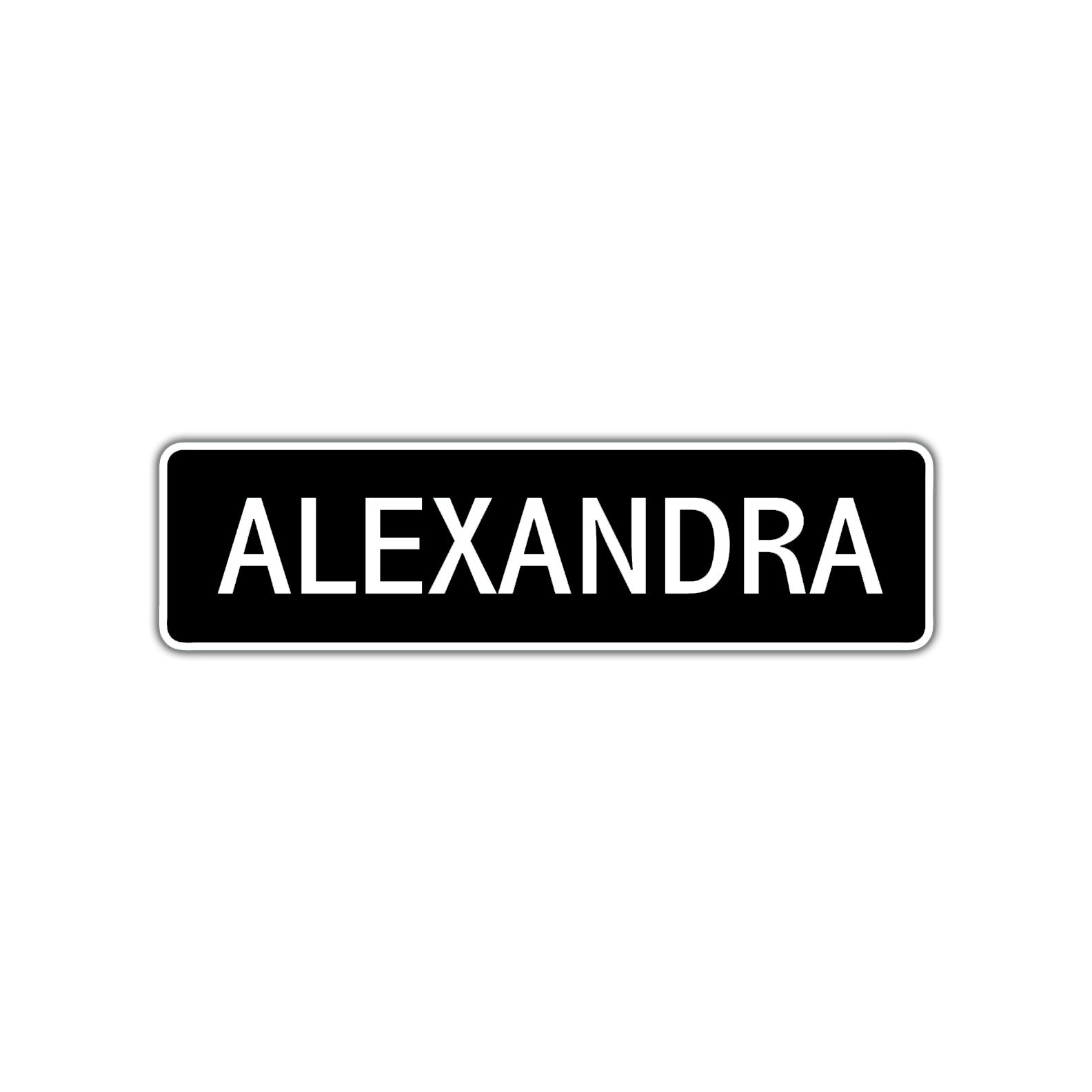 Alexandra Street Sign Children Name Room Plate