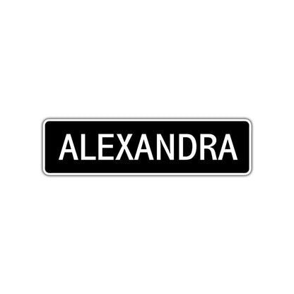 Alexandra Street Sign Children Name Room Plate
