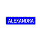 Alexandra Street Sign Children Name Room Plate