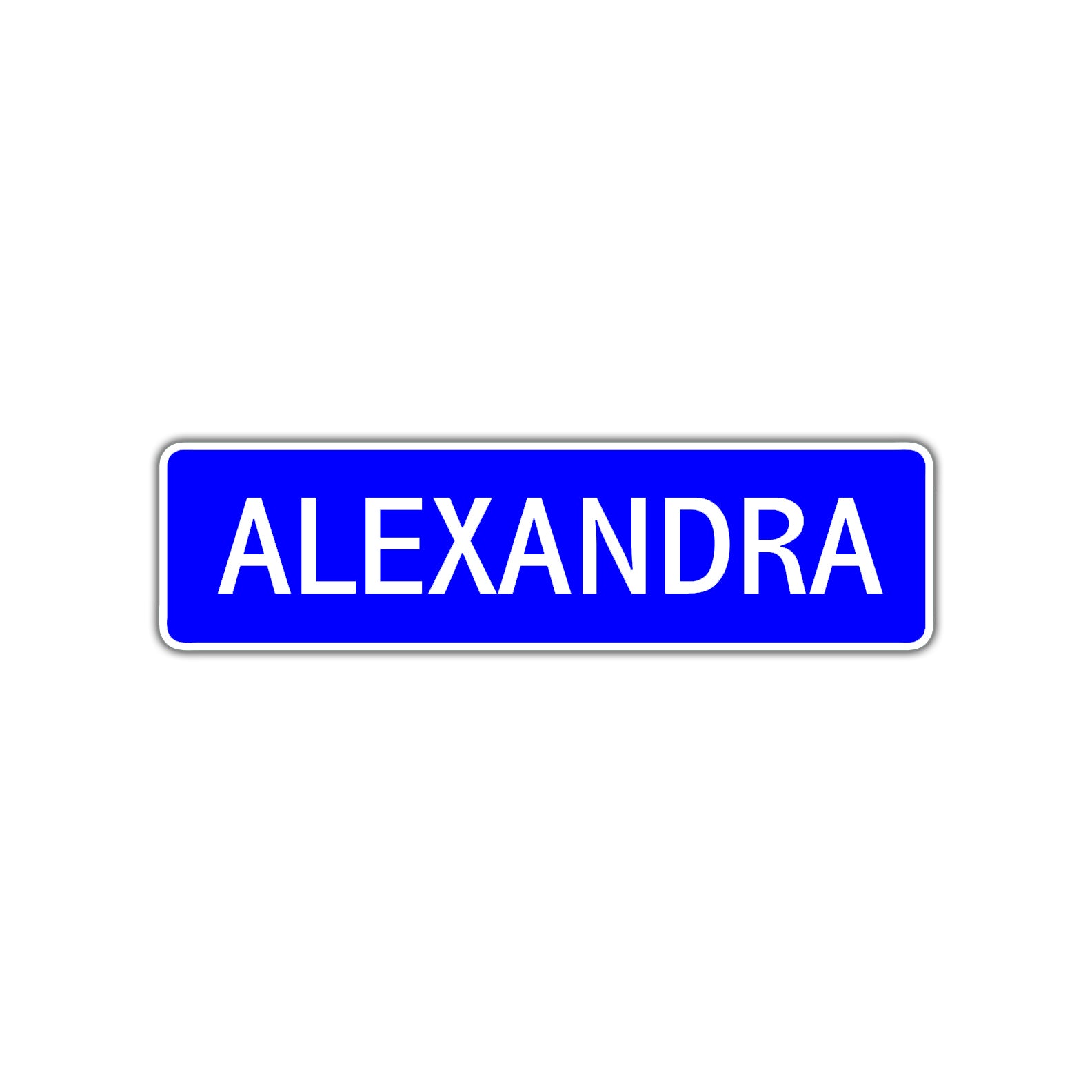Alexandra Street Sign Children Name Room Plate