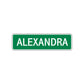 Alexandra Street Sign Children Name Room Plate