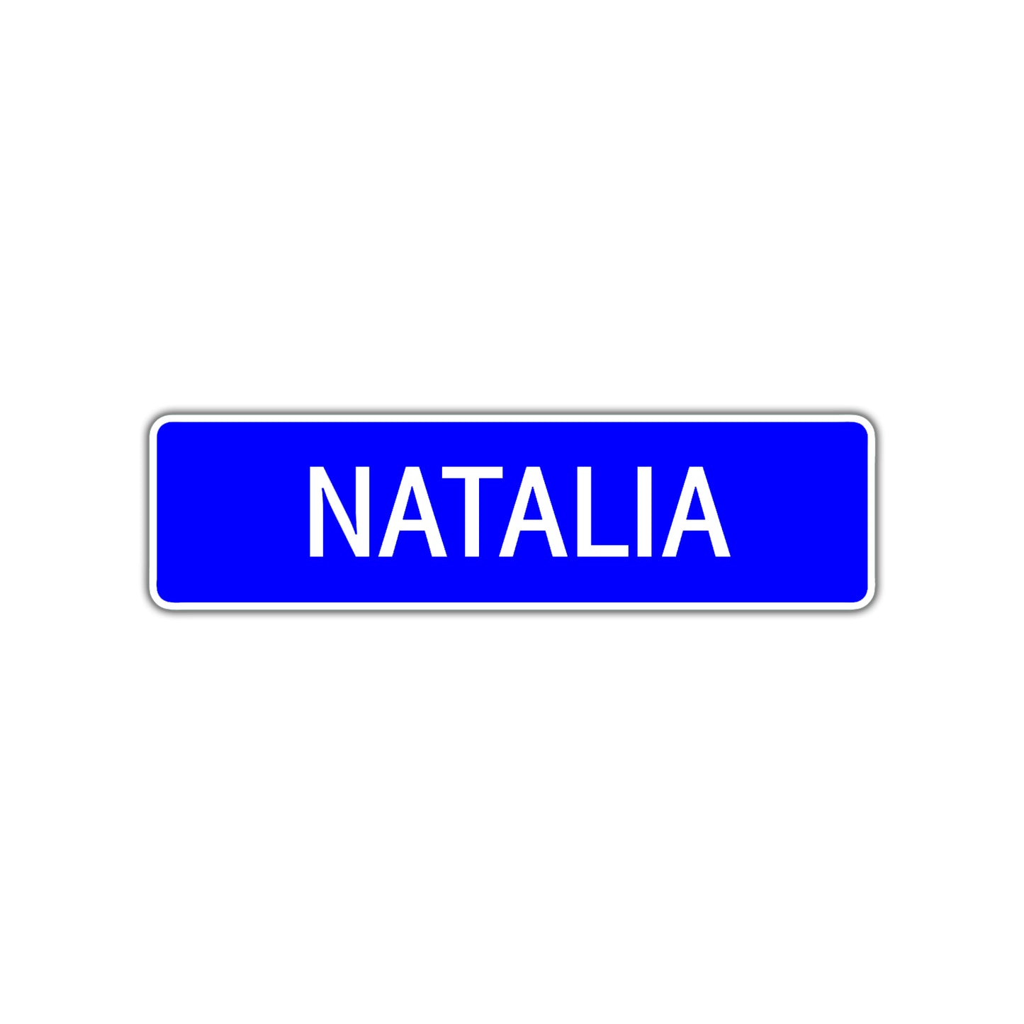 Natalia Street Sign Children Name Room Plate