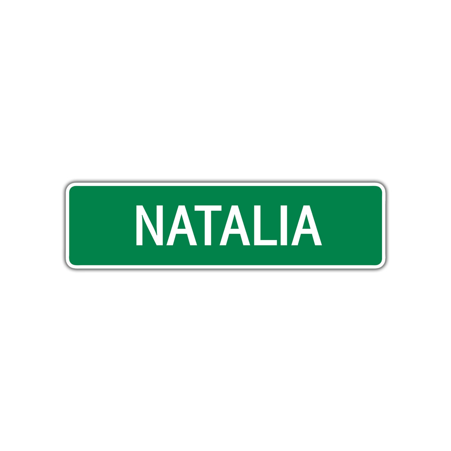 Natalia Street Sign Children Name Room Plate
