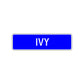 Ivy Street Sign Children Name Room Plate