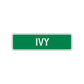 Ivy Street Sign Children Name Room Plate