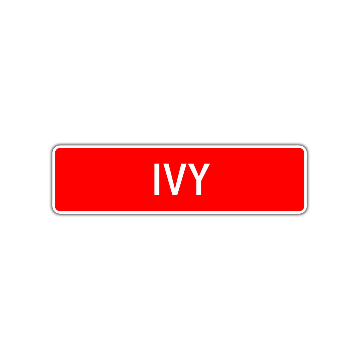 Ivy Street Sign Children Name Room Plate