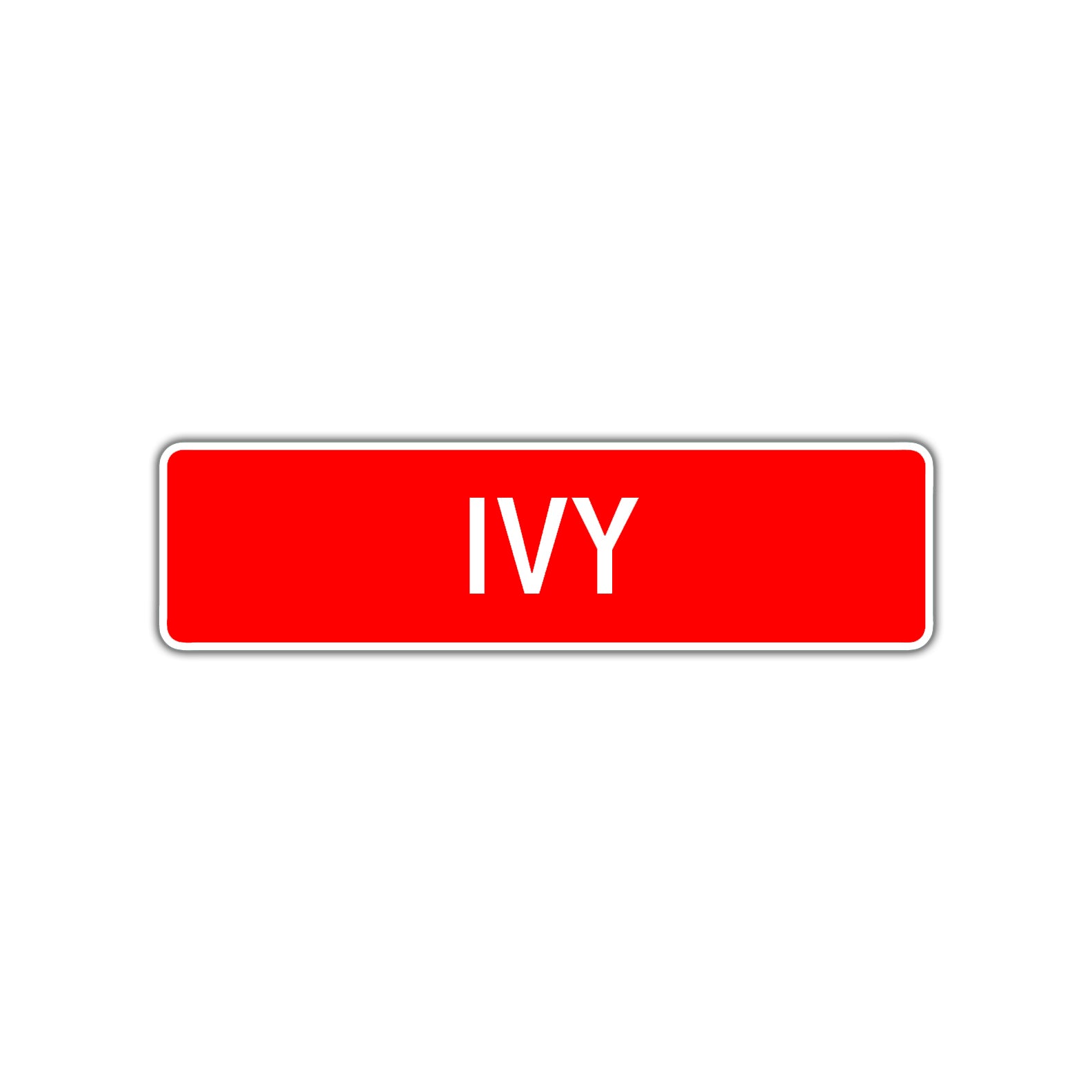 Ivy Street Sign Children Name Room Plate