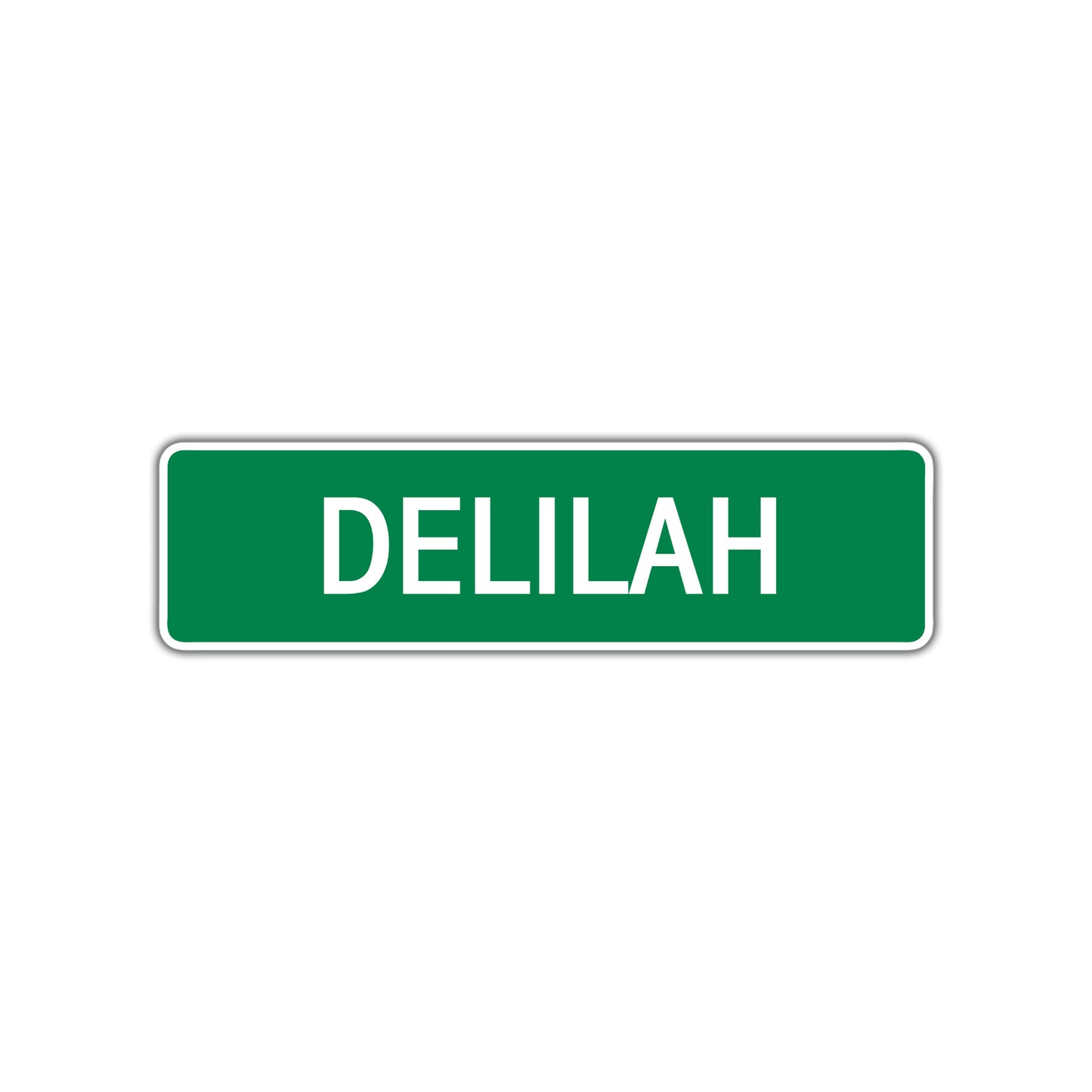 Delilah Street Sign Children Name Room Plate