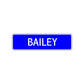 Bailey Street Sign Children Name Room Plate