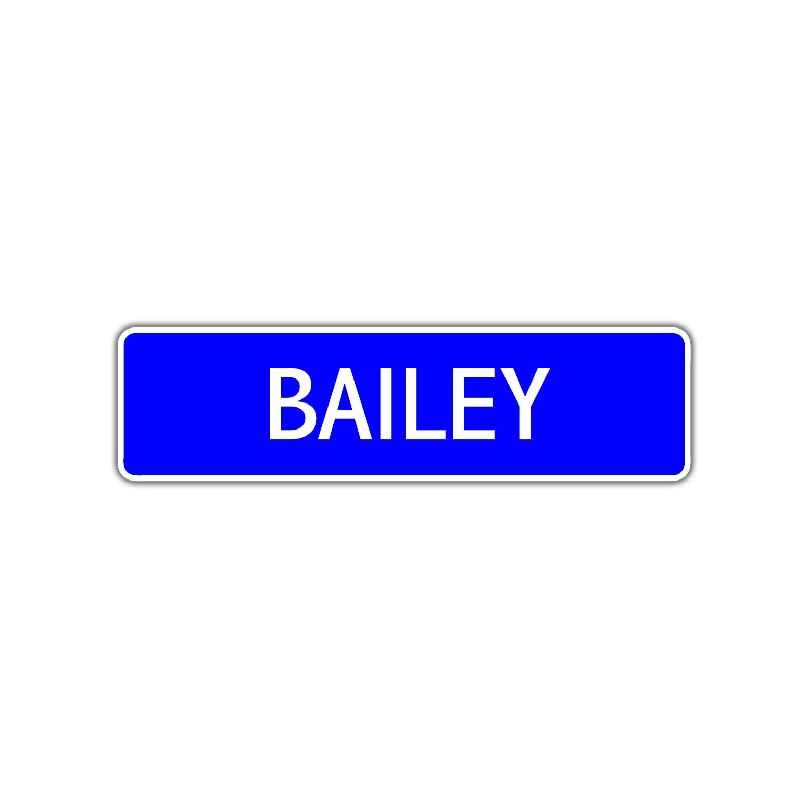 Bailey Street Sign Children Name Room Plate
