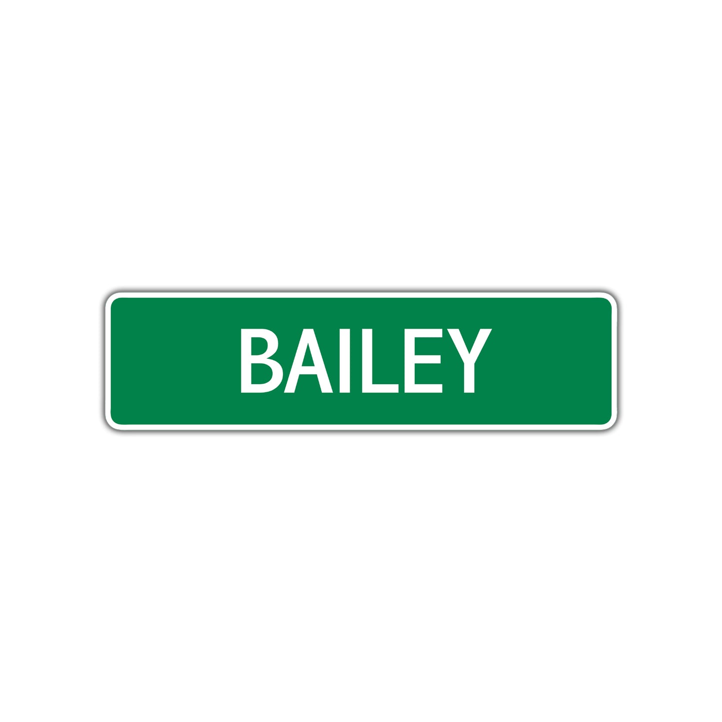 Bailey Street Sign Children Name Room Plate