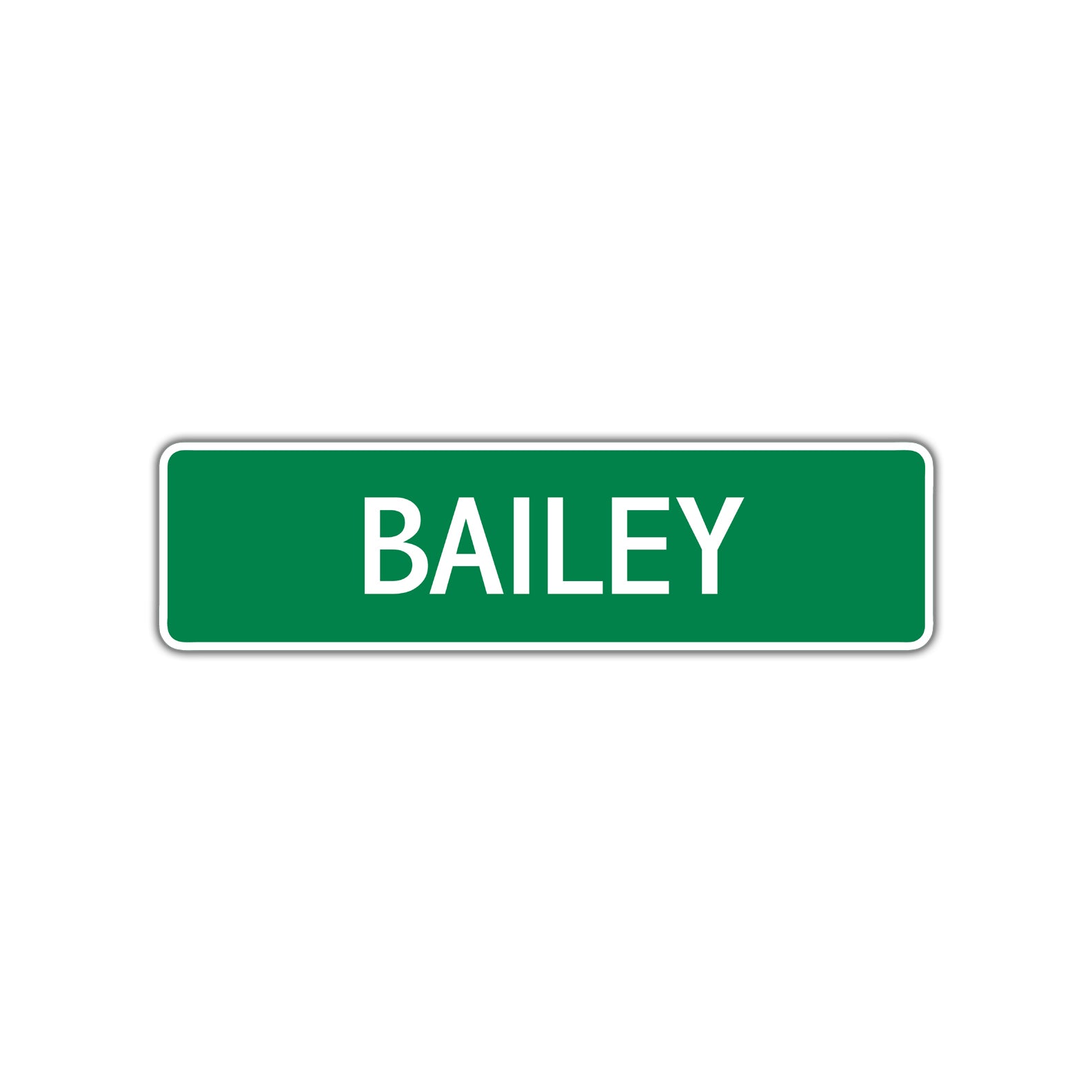 Bailey Street Sign Children Name Room Plate