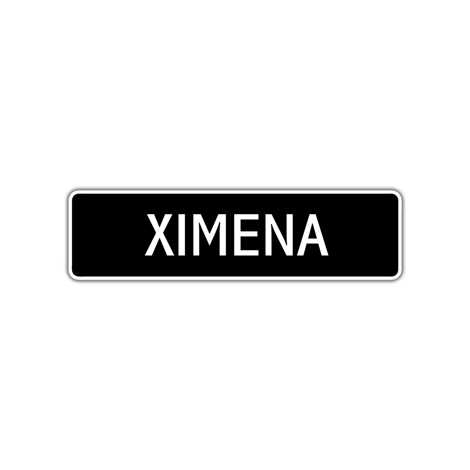 Ximena Street Sign Children Name Room Plate