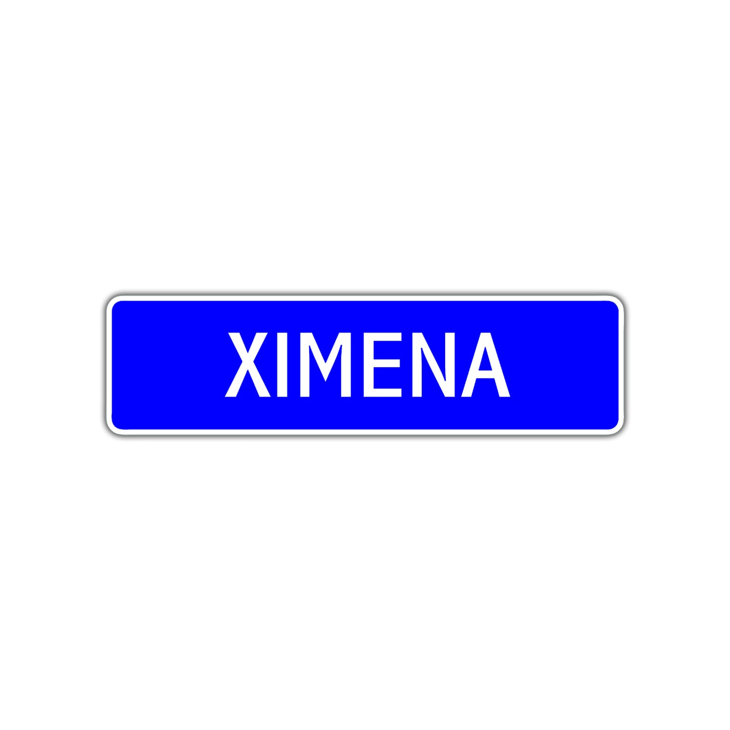 Ximena Street Sign Children Name Room Plate