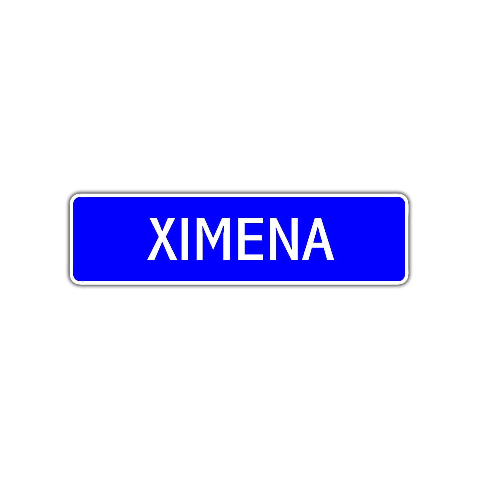 Ximena Street Sign Children Name Room Plate