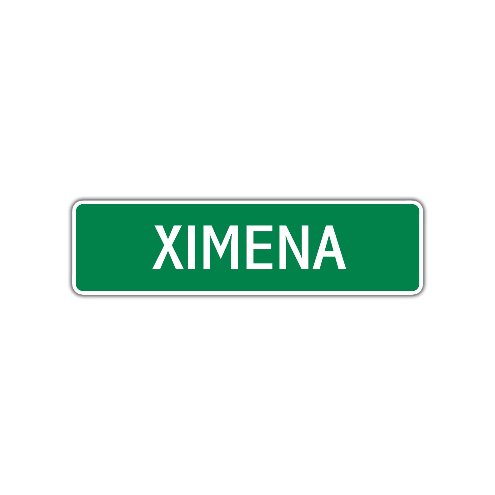 Ximena Street Sign Children Name Room Plate