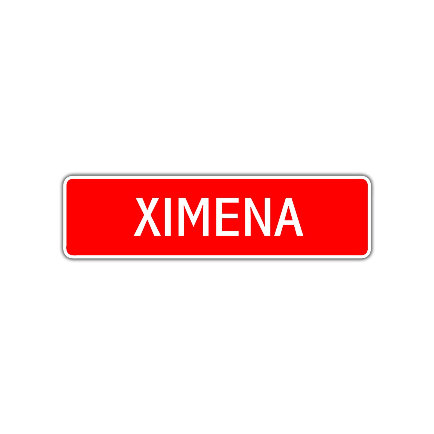 Ximena Street Sign Children Name Room Plate