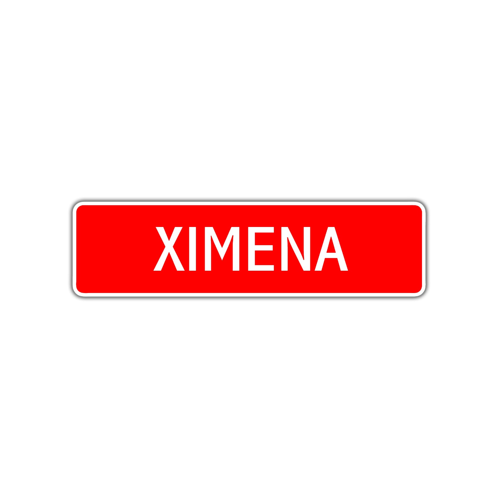 Ximena Street Sign Children Name Room Plate