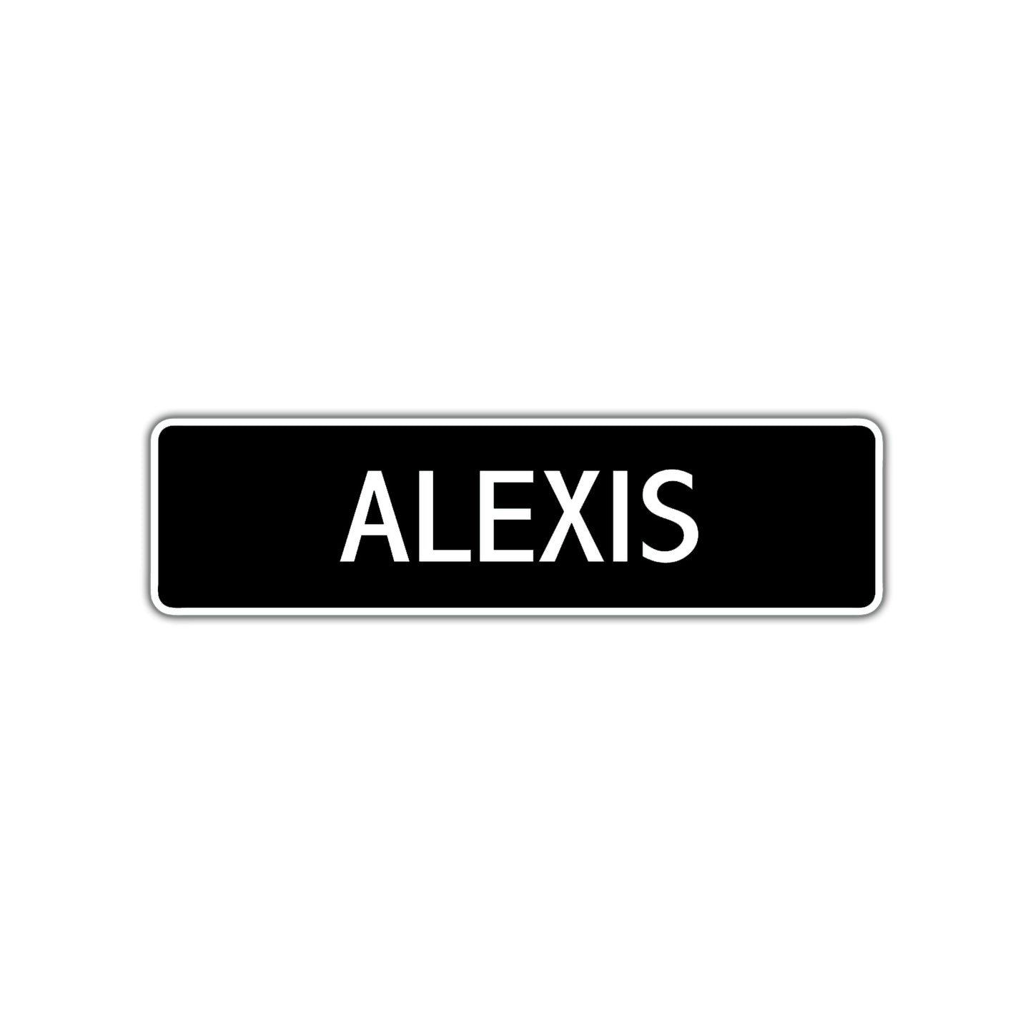 Alexis Street Sign Children Name Room Plate