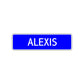 Alexis Street Sign Children Name Room Plate