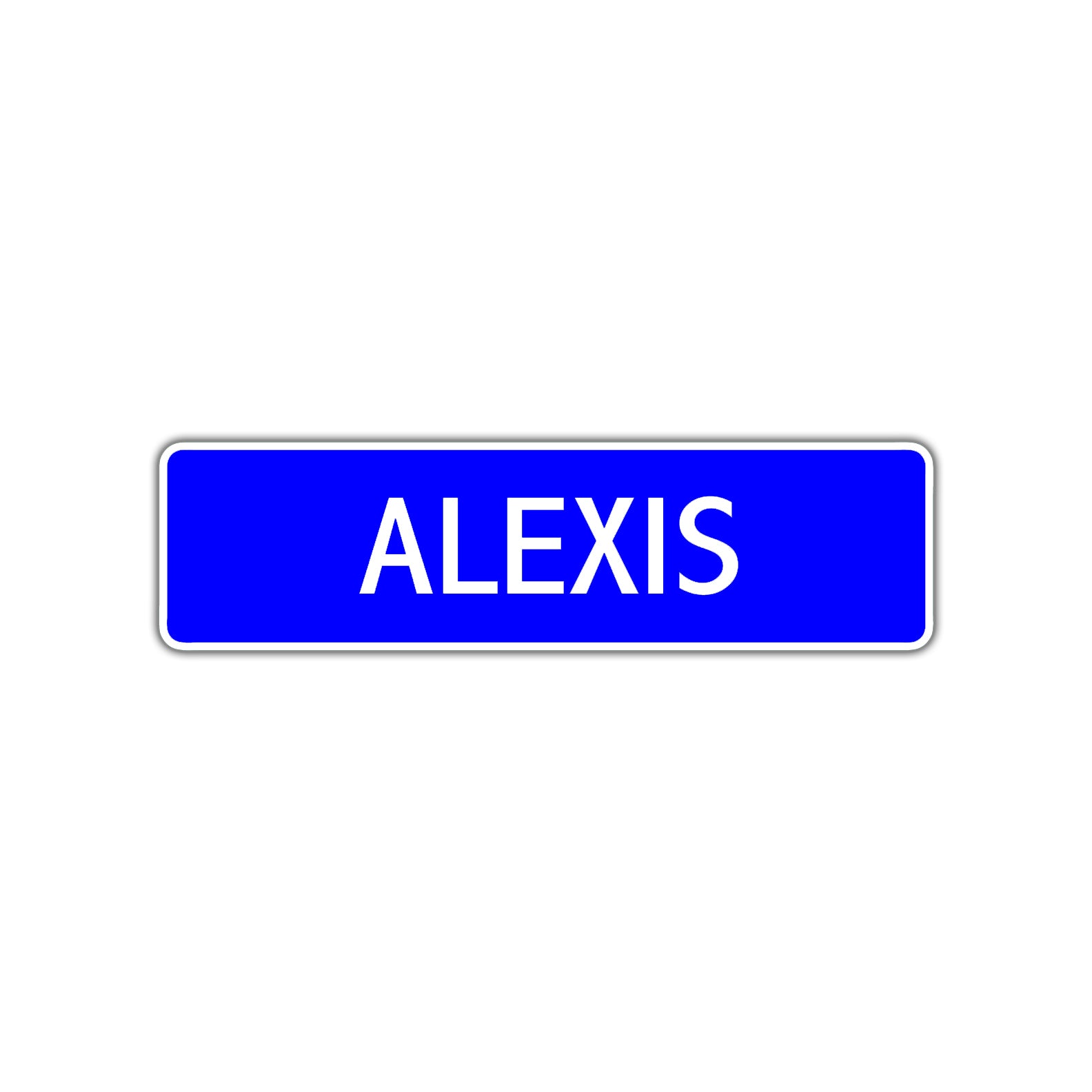 Alexis Street Sign Children Name Room Plate